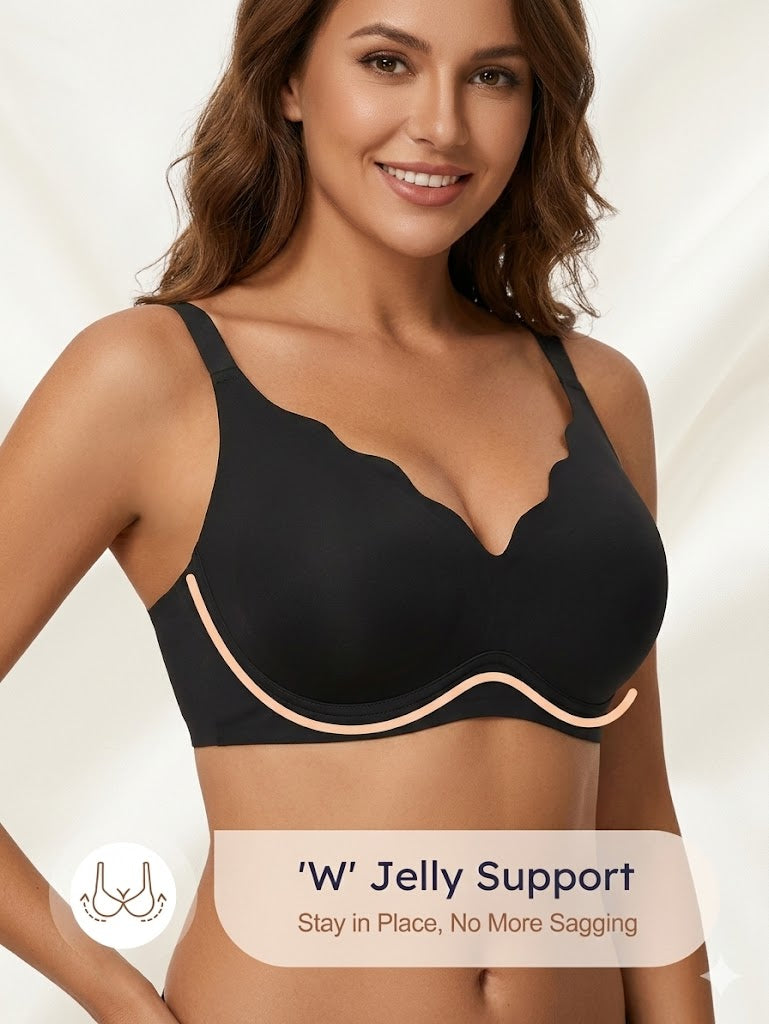 Jelly Support Wireless Bra – Seamless, Padded & All-Day Comfort