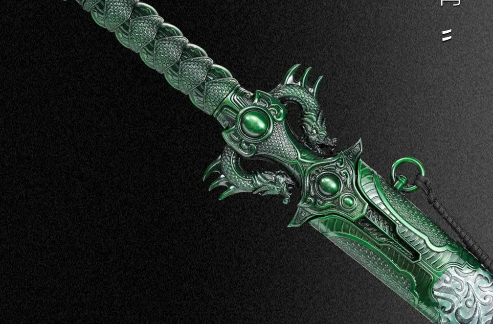 Fengyun Green Dragon Sword — Longquan Forged, High Manganese Steel, Collector's Grade