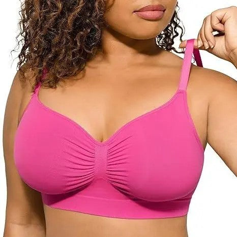 Formiva Women's Wireless Unlined Bra – No Padding, No Underwire, Seamless Everyday Comfort