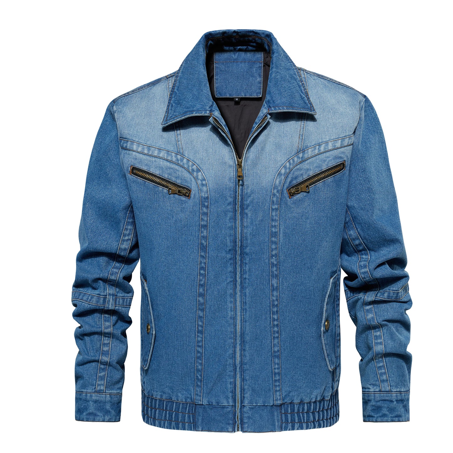 Men's Classic Multi-Pocket Denim Jacket