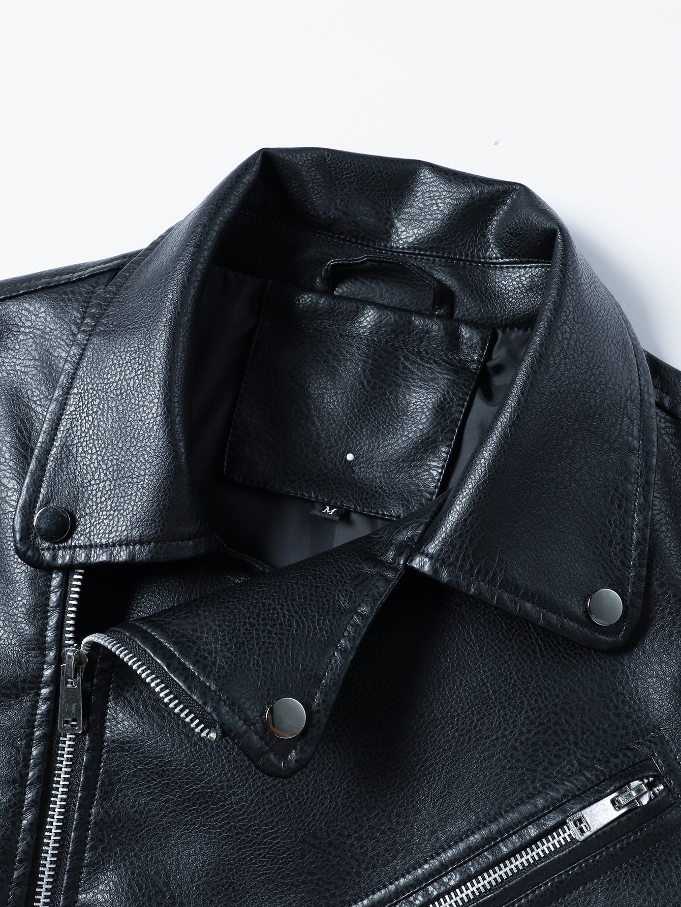 Men's Patchwork Denim Jacket – Diagonal Zip Collar Streetwear Coat
