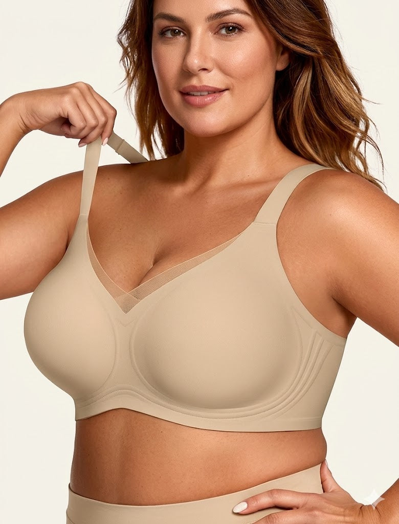 Women's Seamless Wireless Jelly Bra – Soft Support, No Underwire